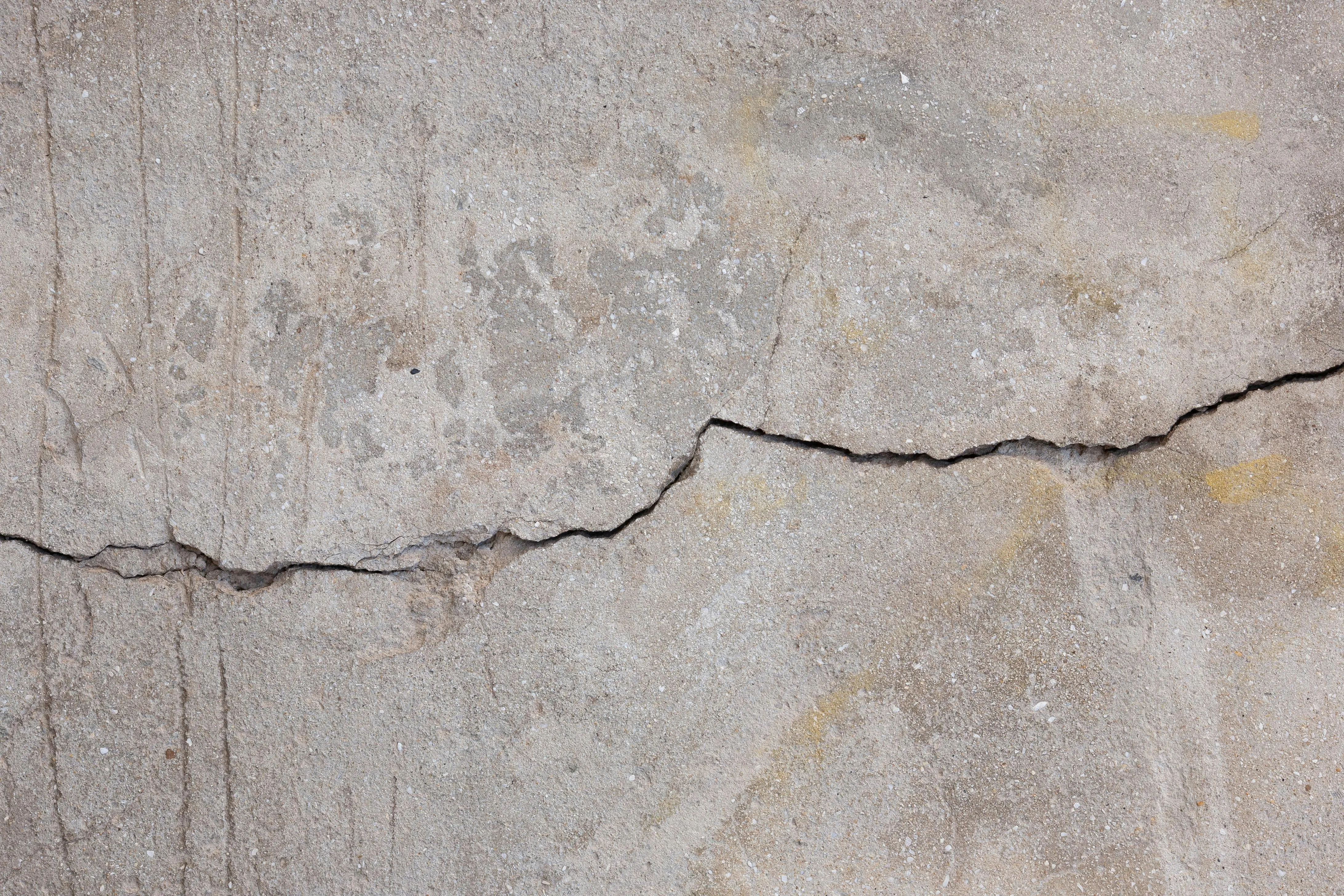 Foundation and structural framing during a Pacific Northwest crack repair.