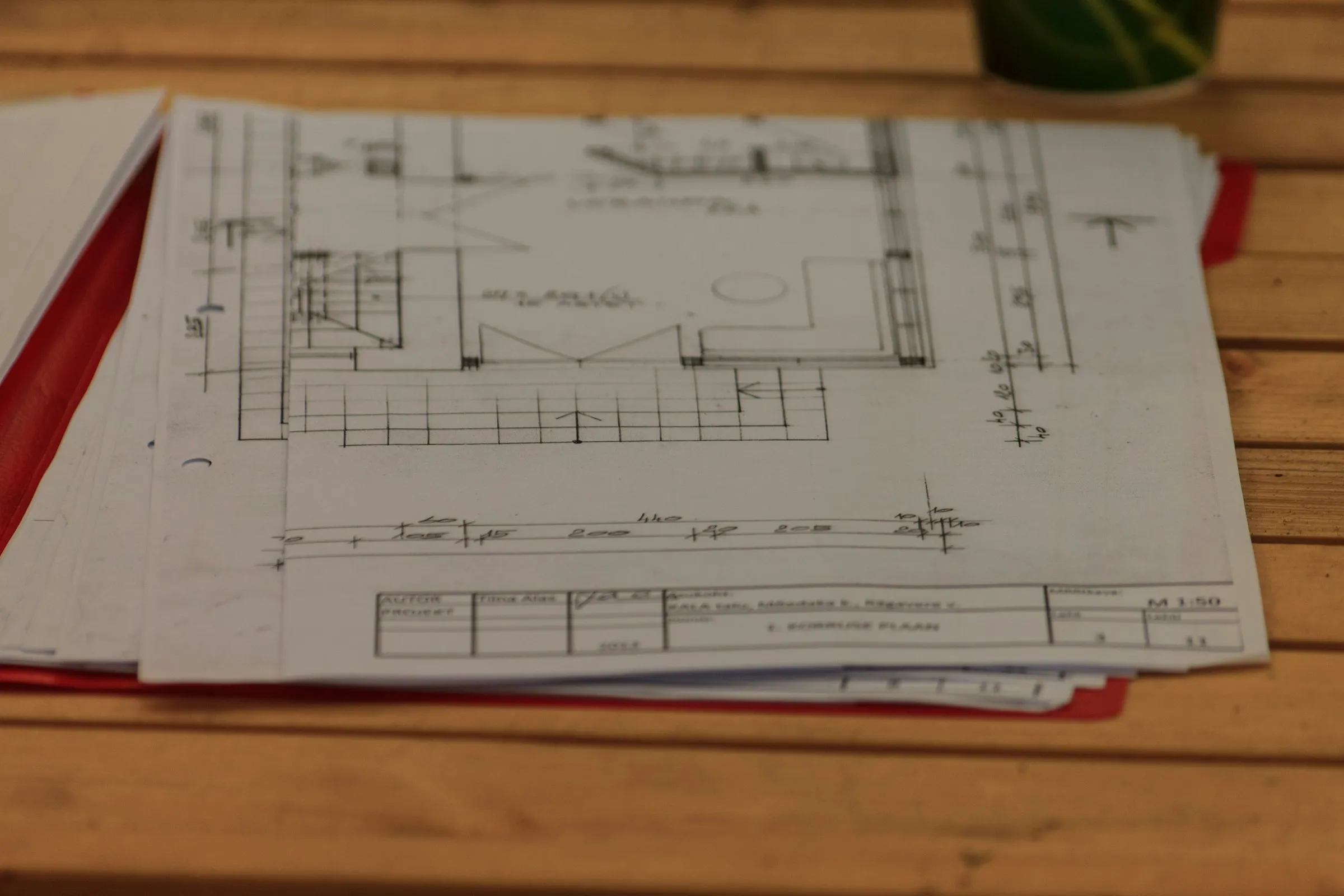 Building plans and permit documentation for a structural repair project.