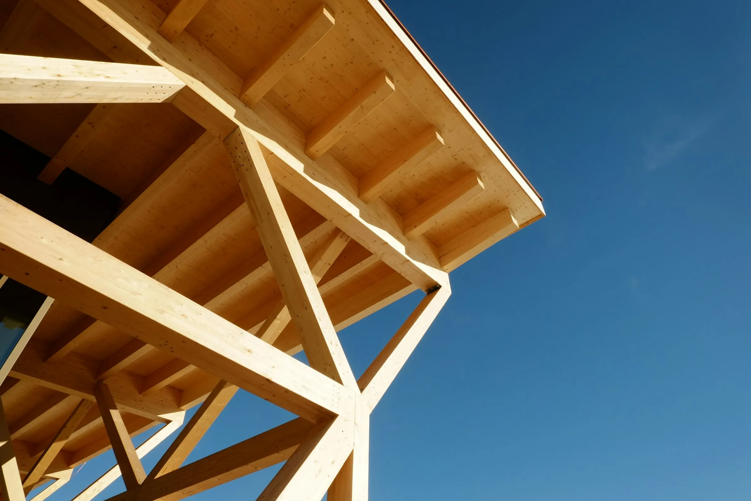 Structural inspection detail in a Portland-area home.